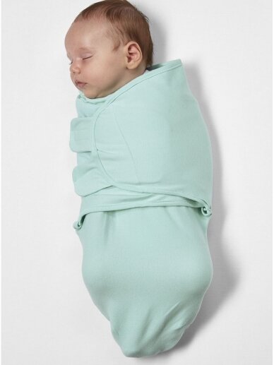 Baby Swaddle, 4-6 months by Meyco Baby Mint 1