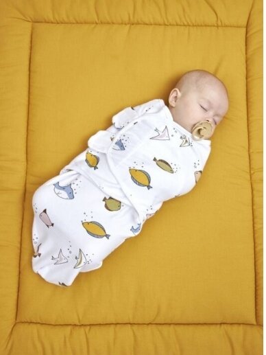 Baby Swaddle, 0-3 months by Meyco Baby (Sea) 2