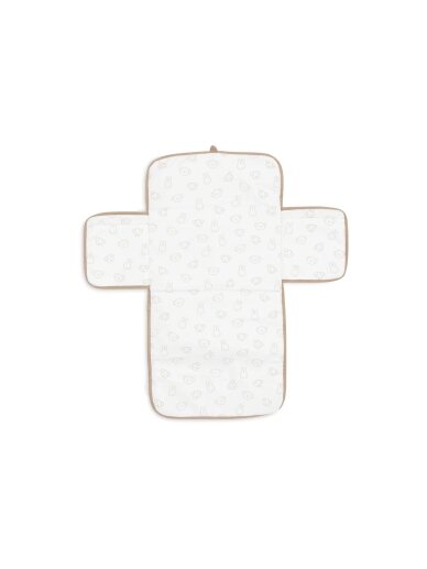 Baby changing mat with pockets, 71x70cm Jollein (Teddy Biscuit) 2