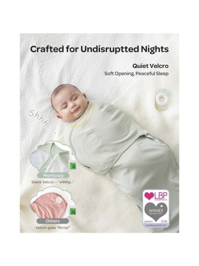 Baby swaddle wrap 0-3 months, 2 pcs, Momcozy (Serenity) 2