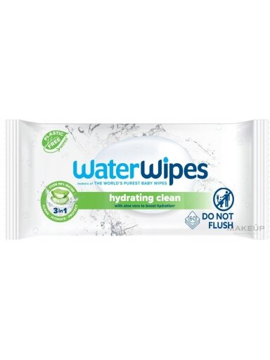 WaterWipes Hydrating clean drėgnos servetėlės 48 vnt.