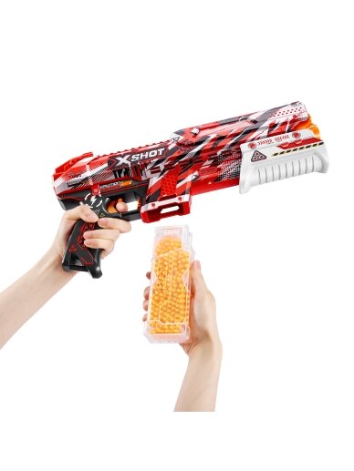 X-SHOT žaislinis šautuvas Hyper Gel, 1 serija, 5000 želinių rutuliukų, asort., 36622 4