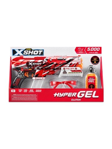 X-SHOT žaislinis šautuvas Hyper Gel, 1 serija, 5000 želinių rutuliukų, asort., 36622 7