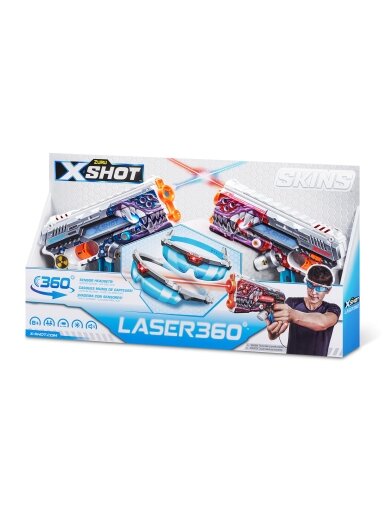 X-SHOT žaislinis šautuvas Laser Skins, 2vnt., asort., 36602 1
