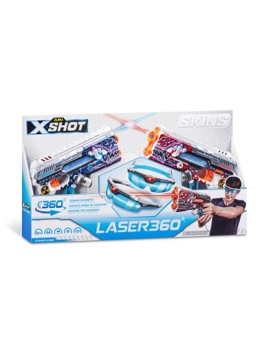 X-SHOT žaislinis šautuvas Laser Skins, 2vnt., asort., 36602 2
