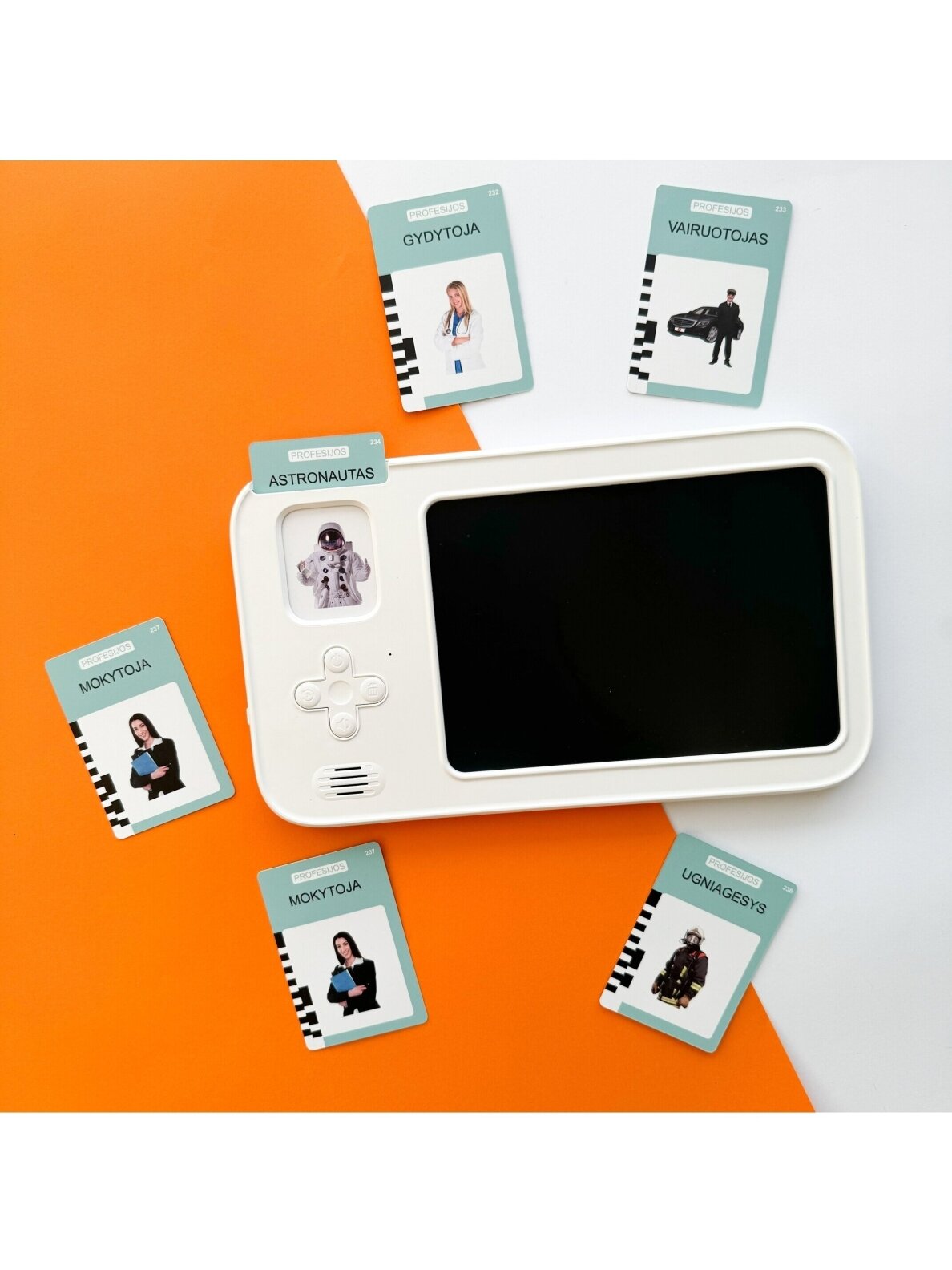 Yes For Skills Lithuanian-voiced cards "Talking Cards" with a drawing tablet 8 Yes For Skills Lithuanian-voiced cards "Talking Cards" with a drawing tablet 8