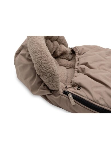 Winter Footmuff for Buggy and Stroller, Jollein, (Embossed Milky Coffee) 2 Winter Footmuff for Buggy and Stroller, Jollein, (Embossed Milky Coffee) 2